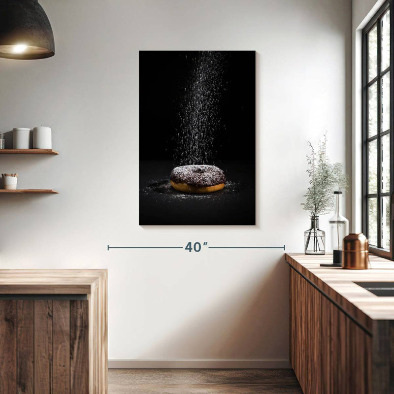 Yarlin Powdered Chocolate Donut, 39" H x 26" W