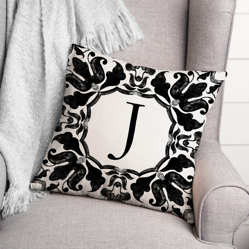  Housse et insert de coussin carré extérieur P Monogram, J