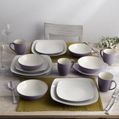 Noritake Colorwave 16-Piece Square Dinnerware Set, Service for 4