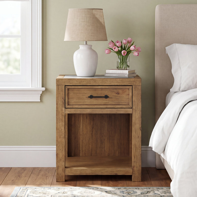 Oakland 24'' W Nightstand, Toasted Almond