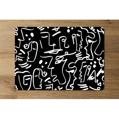 Dritenbas Wood Abstract Rectangle Placemat
