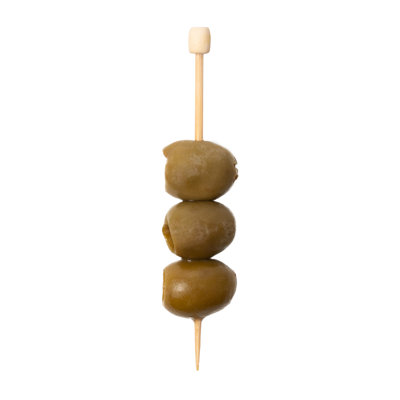 Restaurantware-3.5 Inch Cocktail Picks, 1000 Disposable Appetizer Skewers - Cylinder Top, Sturdy, Natural Bamboo Decorative Toothpicks, For Barbeques, Parties, Or Buffets