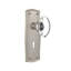 Prairie Plate with Decorative Keyhole and Oval Clear Crystal Door Knob-2115529925