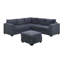 Ensemble modulaire 4 pièces avec repose-pieds-526978034