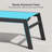 Outdoor Oversized Patio Chaise Pool Lounger Aluminum Frame With Side Table And Wheels-1454695280