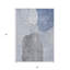Tapis intérieur lavable abstrait bleu denim et bleu ciel HomeRoots 3 pi x 5 pi