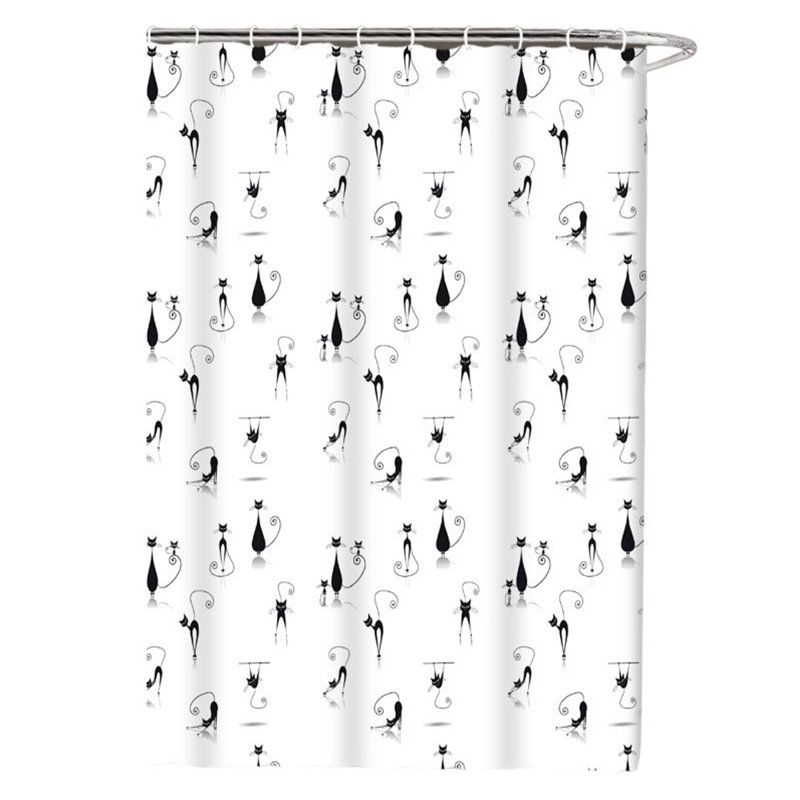 Rideau de douche imperméable en polyester