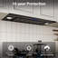 36 inch 900 CFM Convertible Insert Range Hood 4 Speed Quiet Black Tempered Glass Panel Push Button Control with LED Lights-120430889