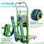 Chariots d'escaliers robustes capacité 900lbs 1250W (vert)-125262627