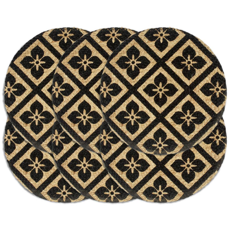Weeden Jute Floral Round Placemat