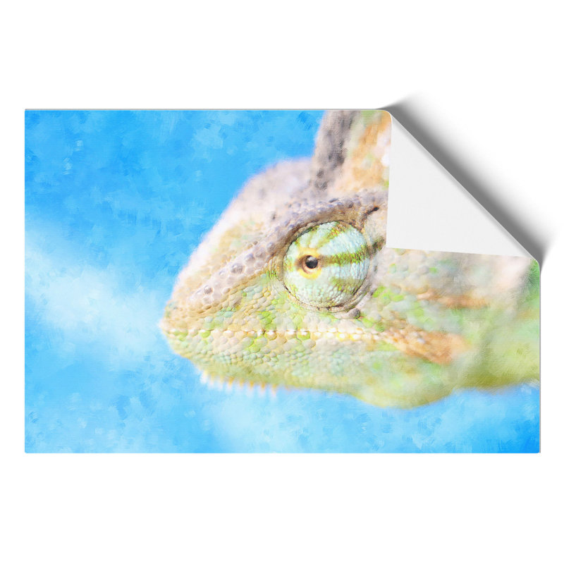 Chameleon Lizard Painting - Frameless Print, 42cm H x 59cm W x 0.1cm D