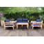 Monterey Outdoor Teak Conversation Set-811188838-847976537