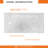 60" W x 36" D Rectangle Shower Base with Stainless Steel Linear Drain, Single & Double Threshold Reversible Installation, Anti-Slip Acrylic Shower Pan with Detachable Aluminum Flanges, cUPC Certified-101771221