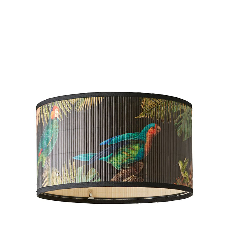 Anif Bamboo Drum Lamp Shade ( Slip-On ), 20cm H x 35cm W x 35cm D
