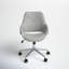 Chaise de bureau pivotante en métal Marden