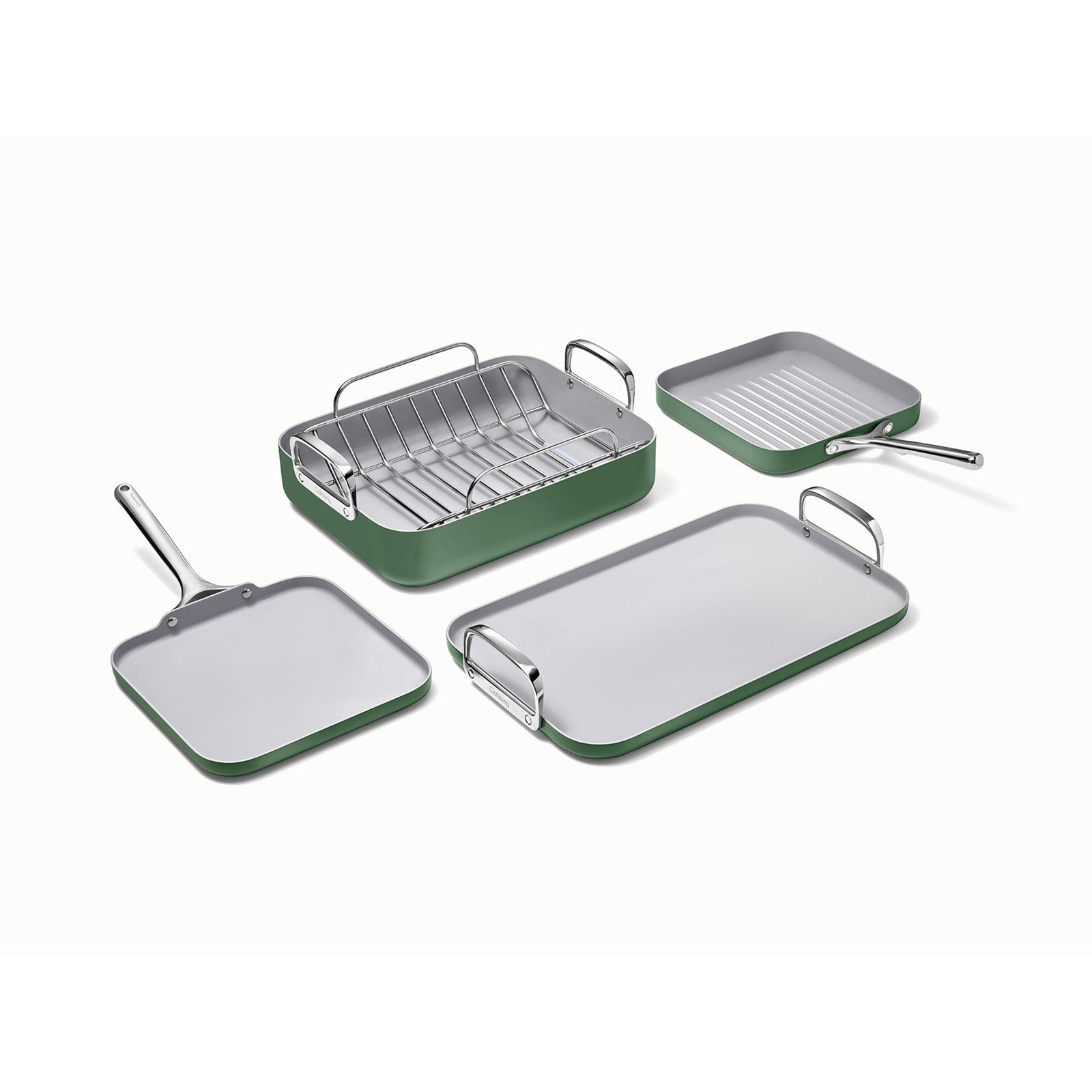 Caraway 5Pc Square Cookware Set, Sage