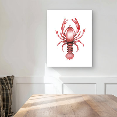 Lobster Red Metal Print | Unique Home Decor for Animal Lovers