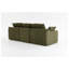 Canapé modulaire en L compressé modulaire en L rembourré en velours côtelé avec repose-pieds mobile, avec trois coussins et deux coussins lombaires, coussins de siège amovibles Cloud-2050135273