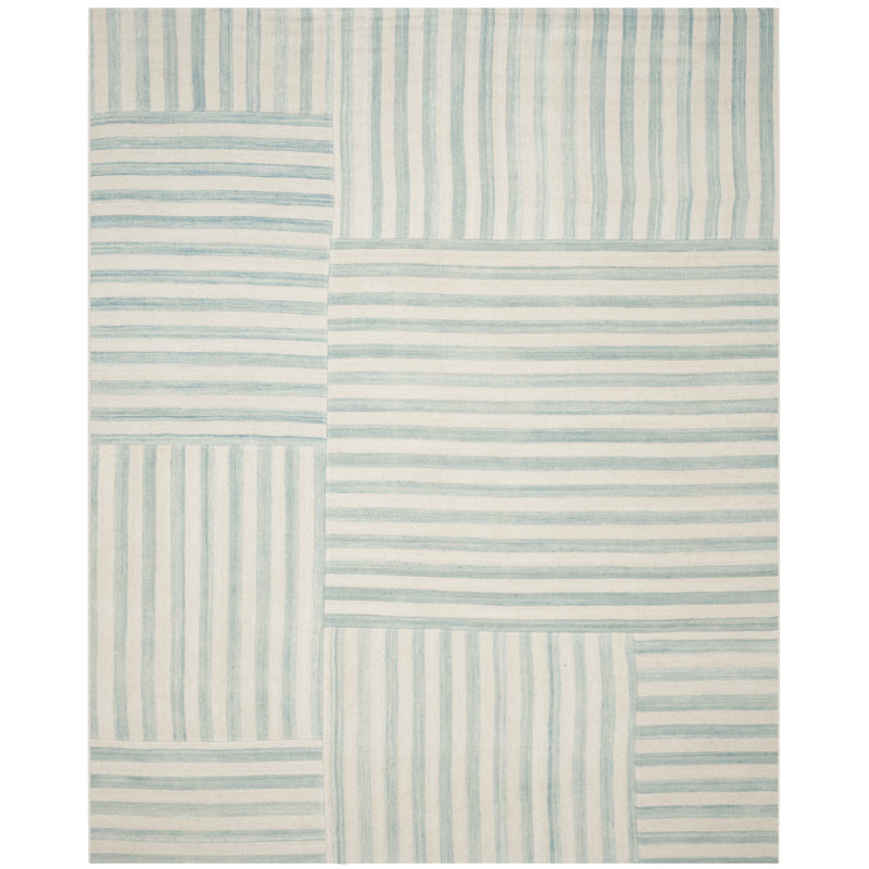 Ralph Lauren Canyon Stripe Patch Wool Striped Rug, Rectangle 9' x 12'
