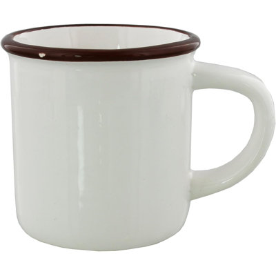 Country Living White Dolomite Kitchen Ceramic Teacup