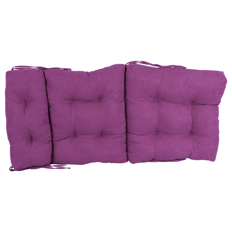 Microsuede Chair Cushion Collection Outdoor Seat / Back Cushion, 22" W x 45" D, Ultra Violet