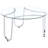 Dutton Chrome 3-piece Round Coffee Table Set