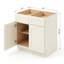 33" Soft White Shaker Ready-to-Assemble Base Cabinet with Solid Wood Doors and Soft-Close Dovetail Drawers