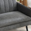 204cm Wide Contemporary And Super Soft Upholstered Sleeper Sofa With Convertible Backrest (Set of 2)-1511658899