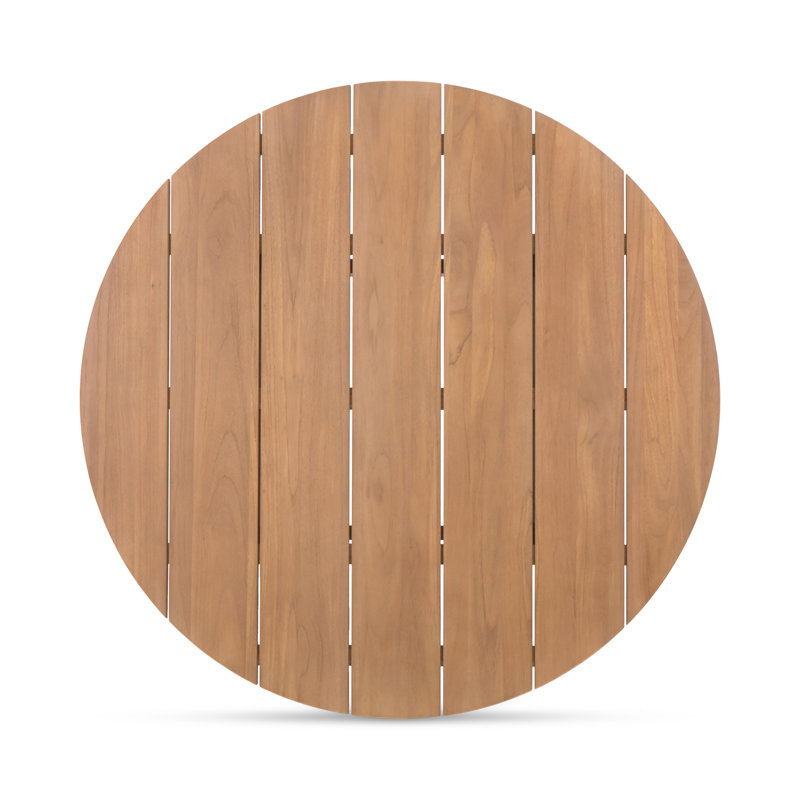 Delta Round Outdoor Dining Table Natural, Natural/Natural