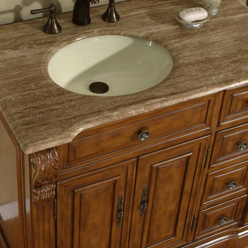Ensemble de meuble-lavabo de salle de bain double 95 po Tomaso