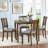 Wooden Dining Square Table, Kitchen Table For Small Space, 4 Person Dining Table