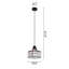 Brecksville 1 - Light Single Drum Pendant with Crystal Accents-2038298565