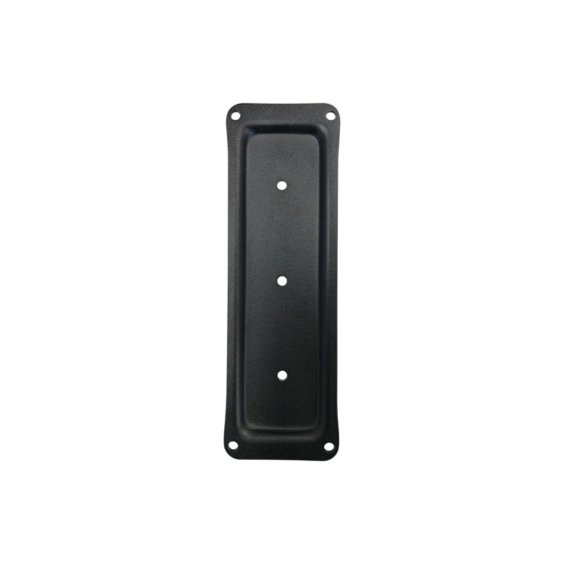 Cintre en fer 2 po x 6 po et plaque de connexion en acier Nuvo - noir