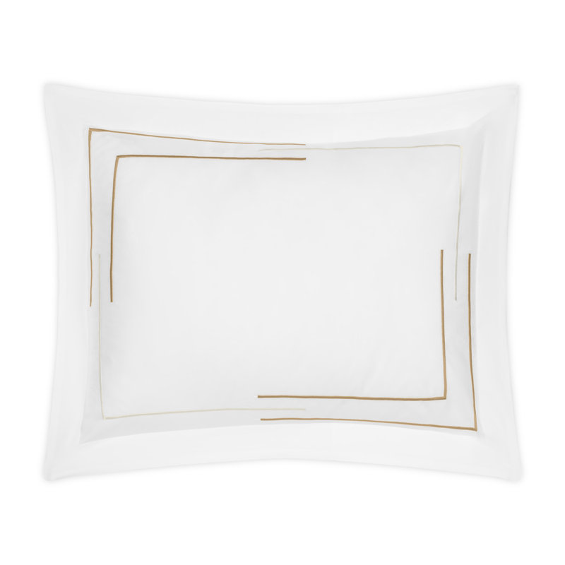Corso Sham, Euro, White/Mocha/Ivory