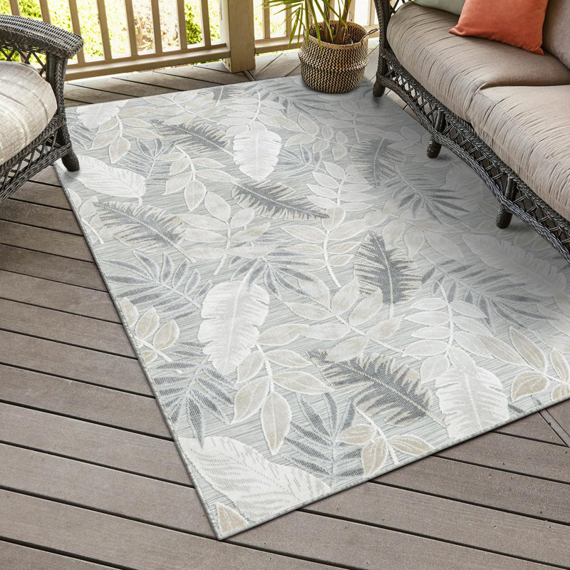 Tapis Fergent Leaves Wygant, Rectangle 6 pi 4 po x 9 pi