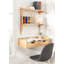 Casiano Solid Wood Floating Shelf with Drawer-1145232844