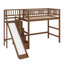 Lit mezzanine avec rangement pour escalier intégré, glissade et lumières DEL-162027862