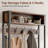 Gerzik 5 in 1 Hall Tree with Bench and Shoe Storage, Entryway Bench with 7 Coat Hooks 3 Drawers and Top Storage Shelf, for Hallway Living Room-401677644
