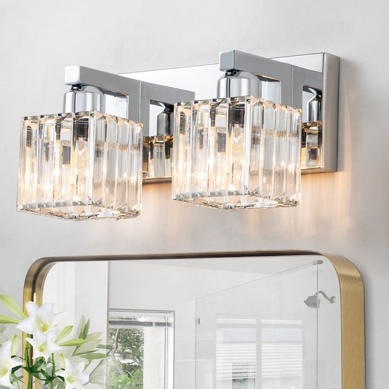 Éclairage pour meuble-lavabo à intensité variable Paislyn, Chrome, 2