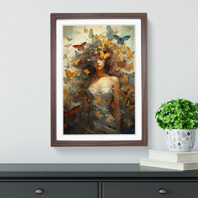 Butterfly Conceptual Art - Framed Print