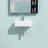 White Ceramic Rectangular Wall Mounted Bathroom Sink - 21"X16". European Inspired Design With Faucet Hole And Overflow. Arc Beautiful. Elegant Kind. Quality. Low Water Absorption. Acid Stain