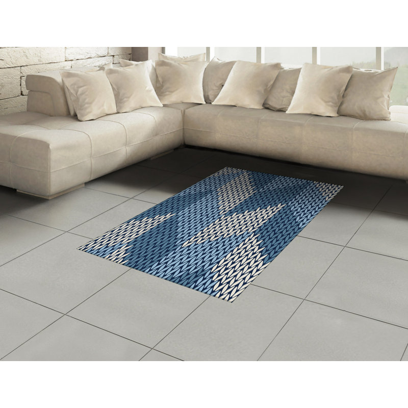 Shelva Geometric Hand Woven Area Rug, Rectangle 120 x 180cm