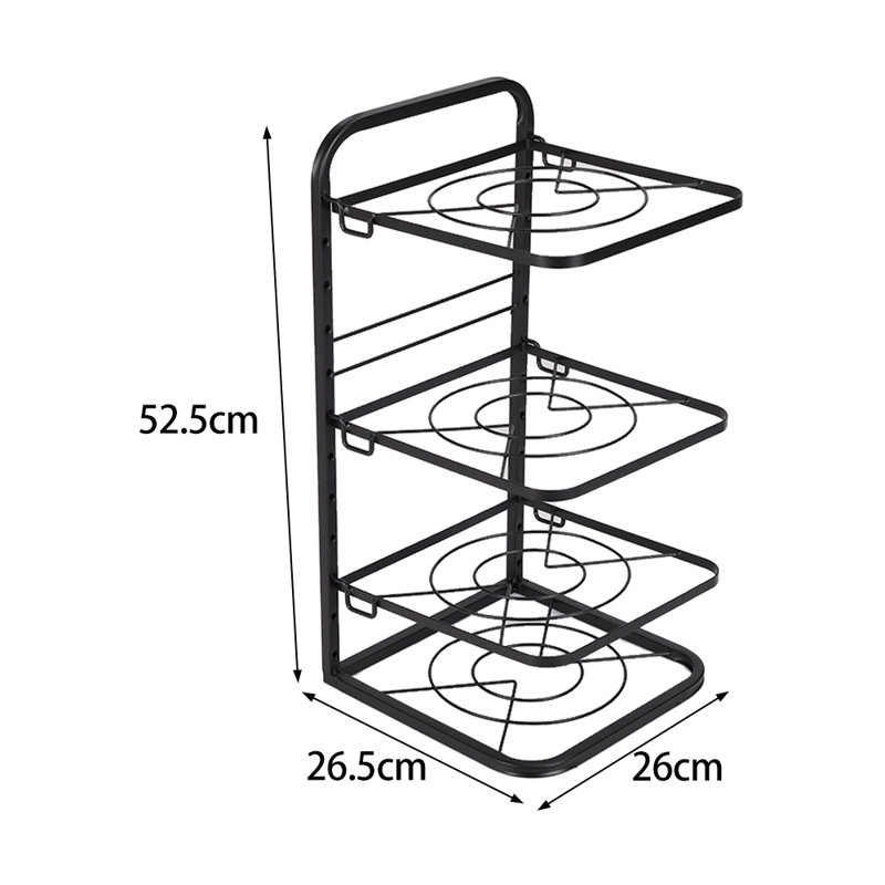 Metal Handcrafted Rectangle Free Standing Pot Rack
