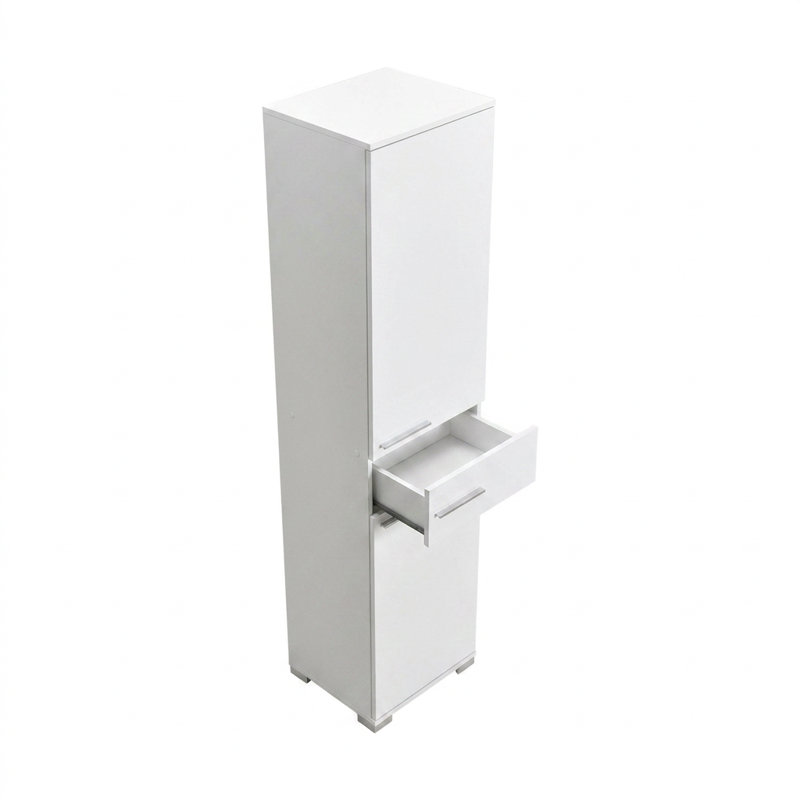 Armoire de rangement haute en lin Aries 73,6 po
