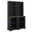 2-Piece Tall Bookshelf With Open Storage, Freestanding Tall Cabinet With Display Open Shelves For Living Room Bedroom Entryway-1209430832