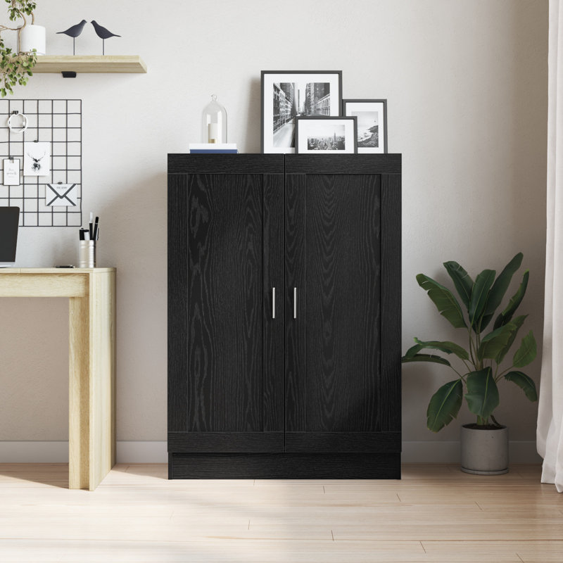 Book Cabinet Storage Rack Bookshelf Bookcase Sideboard Engineered Wood, (3 Shelves) 115cmH x 82.5cmW x 30.5cmD