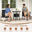 Outdoor Rattan Chairs and Side Table-1854214463
