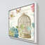 «Rainbow Seeds Floral Birdcage III v2», reproduction de peinture à l'aquarelle-25337757-25337767
