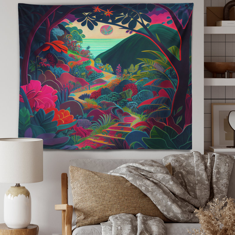 Tapisserie en polyester «Welcome to the Cottage House VI», H 50 po x l 60 po