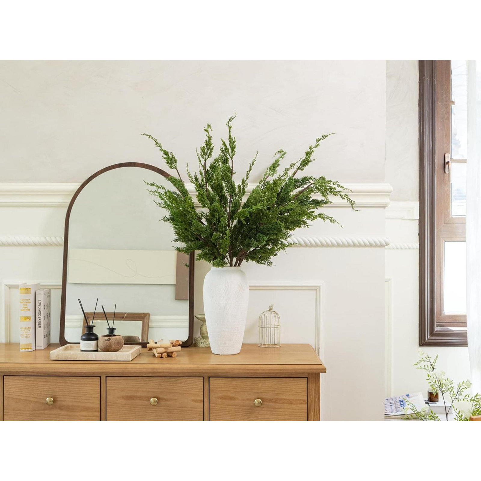 38" Norfolk Pine Branch